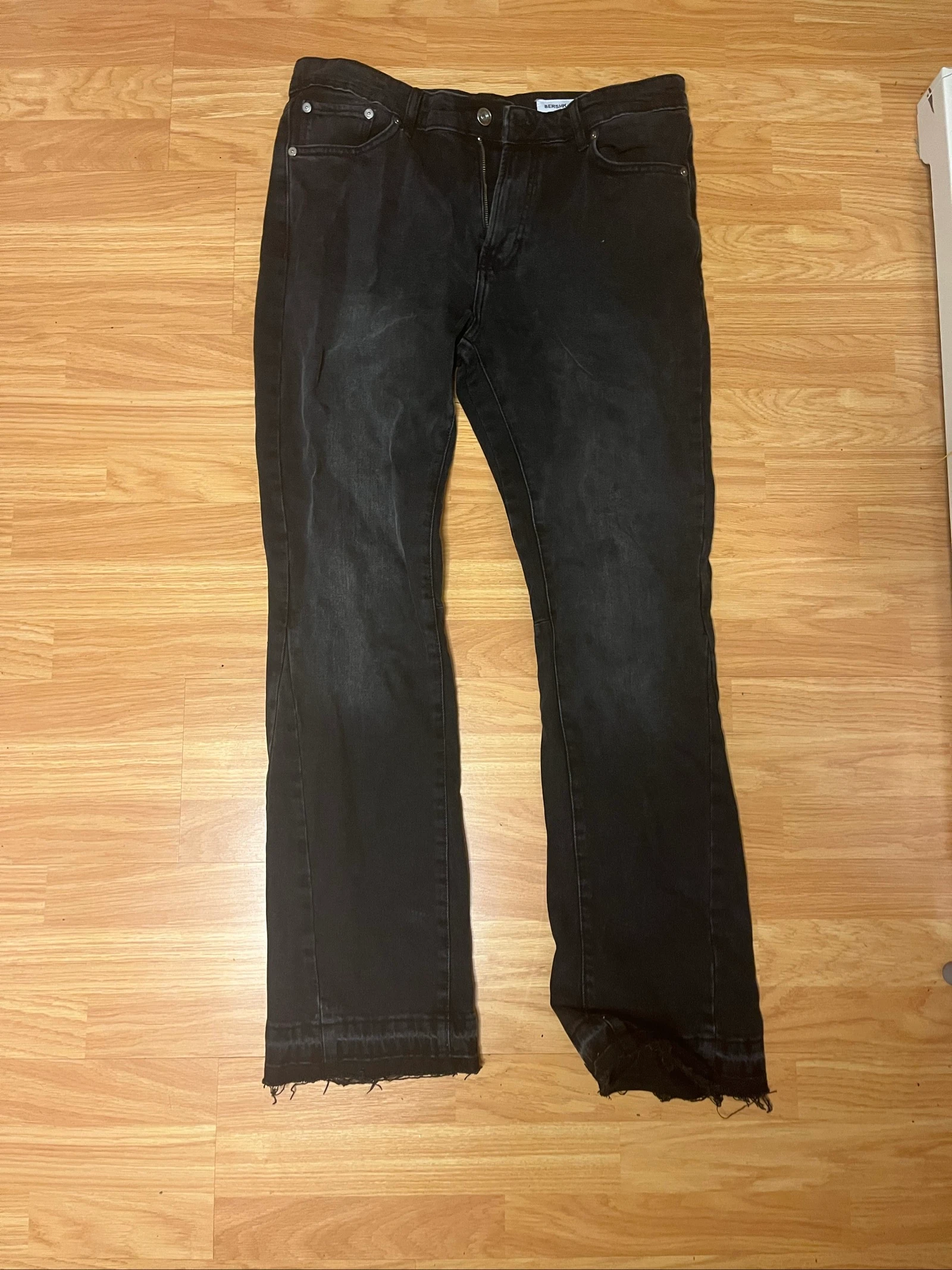 Pantalón Vaquero  Flared Negro